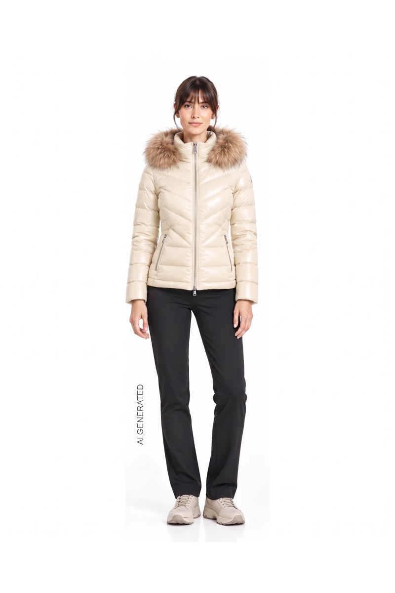 THEA FUR/W MARBLE WHITE 38