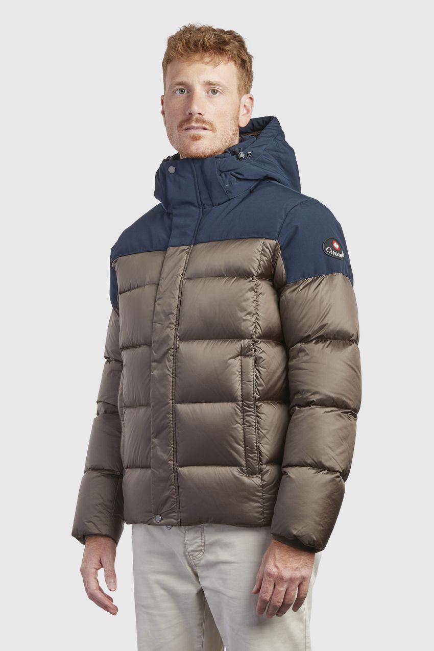 Halifax men's quilted hooded ski jacket deals