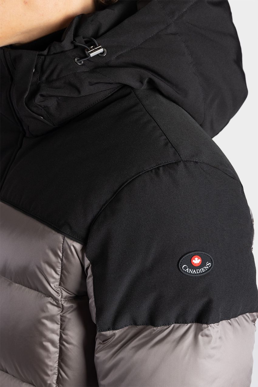 Halifax men's quilted hooded ski jacket deals