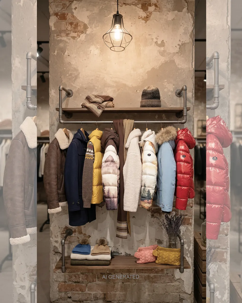 Capispalla Canadiens della nuova collezione esposti in negozio
